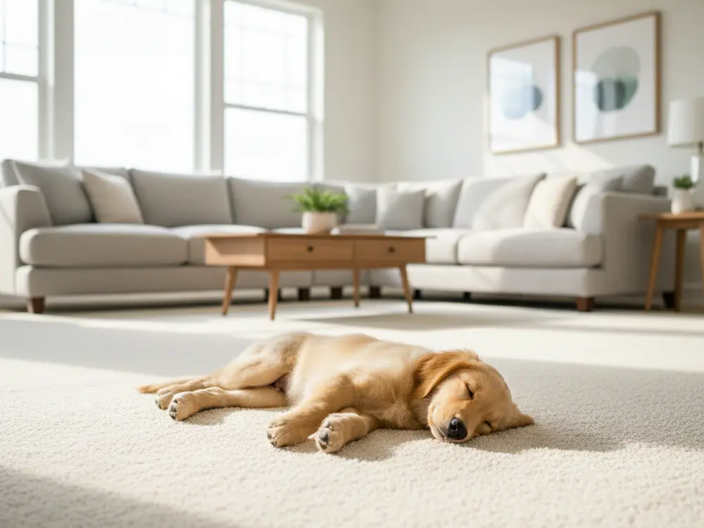  clean home after puppy toilet training