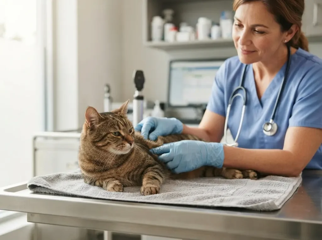 cat health checkup vet visit