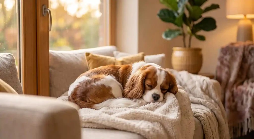 7 Small Smart Dogs in the USA That Are Easy to Train small smart dog Cavalier King Charles Spaniel lying down